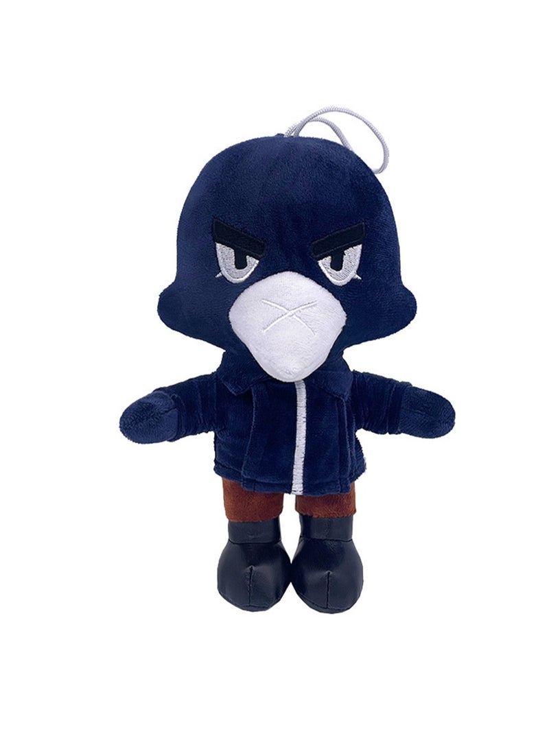 Brawl Stars Game Peripheral Dolls, Creative And Cute Plush Toy Dolls, Suitable For Gifts For Boys And Girls Fans Of Games (Black Crow) - Image 1