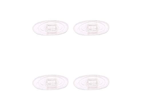 NicelyFit Clear Push-on Nose Pads for Oakley Eyeglass Frames OX5079 OX5038 OX5066 OX5088 OX3102 OX5040 OX5042 etc. (Clear - 2 Pairs) - Image 1