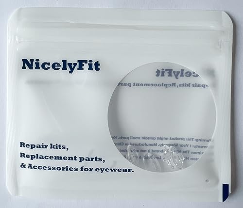 NicelyFit Clear Push-on Nose Pads for Oakley Eyeglass Frames OX5079 OX5038 OX5066 OX5088 OX3102 OX5040 OX5042 etc. (Clear - 2 Pairs) - Image 5