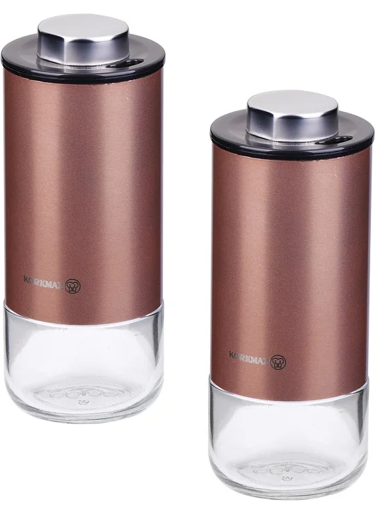 Korkmaz Stora Plus Rosegold Salt and Pepper Shakers Set