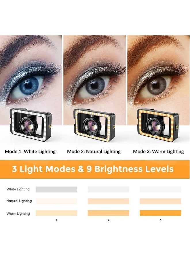 آبيكسل عدسة ماكرو 4K HD جديدة مُحسَّنة بطول بؤري 100 مم مع مصباح إضاءة LED مُكمِّل، ومشبك عالمي للعدسات الميكروية لجميع هواتف سامسونج - Image 2