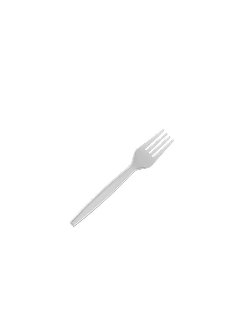 Falconpack Falcon White Plastic Fork (2Pack x 50 Pieces) - Image 2