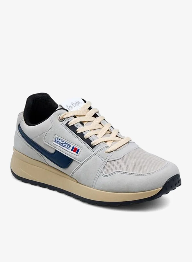 Lee Cooper Men's Panelled Lace-Up Sneakers