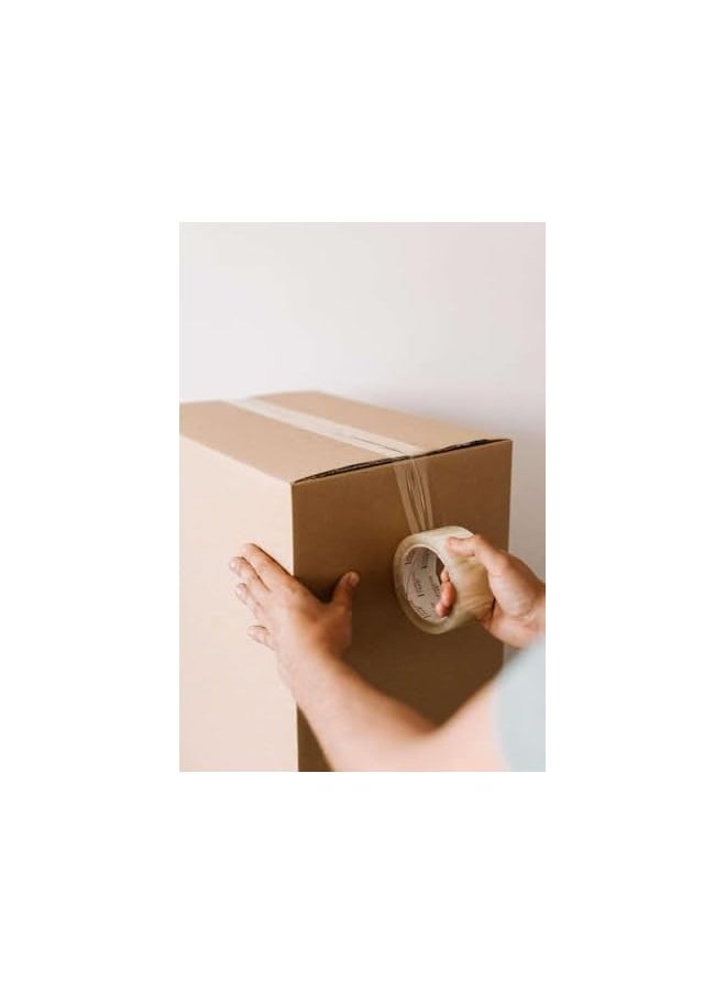PROMASS - promass Clear Packing Tape - 2 Inches x 100 Yards | Strong Heavy Duty Packaging Tape for Sealing Parcel Boxes, Moving Boxes, Houses, Large Postal Bags, Office Supplies - Image 1