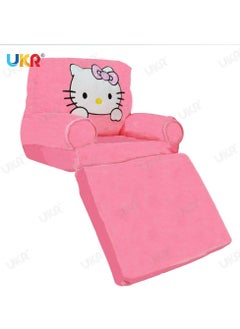 UKR Foldable Hello Kitty Plush Armchair for Kids – Soft & Cozy Seat for Playrooms and Bedrooms | Cute Hello Kitty Design Kids Chair | Comfortable & Stylish Toddler Armchair for Girls  - Image 4