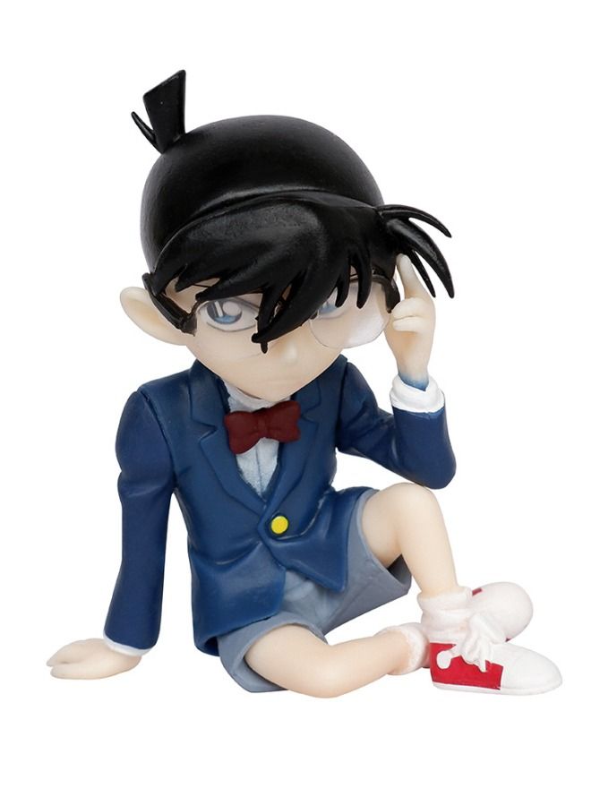 Anime Detective Conan Action Figure, Conan Edogawa Model Figure Statue, PVC Character Model Toys, Collection Gift Creative Cartoon Toy for Boys and Girls 7*3*8 cm - Image 1