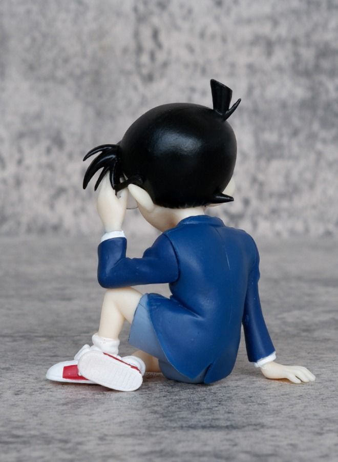Anime Detective Conan Action Figure, Conan Edogawa Model Figure Statue, PVC Character Model Toys, Collection Gift Creative Cartoon Toy for Boys and Girls 7*3*8 cm - Image 3