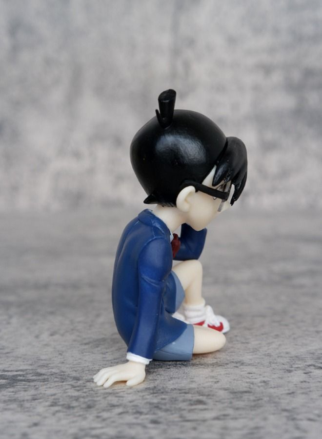 Anime Detective Conan Action Figure, Conan Edogawa Model Figure Statue, PVC Character Model Toys, Collection Gift Creative Cartoon Toy for Boys and Girls 7*3*8 cm - Image 5