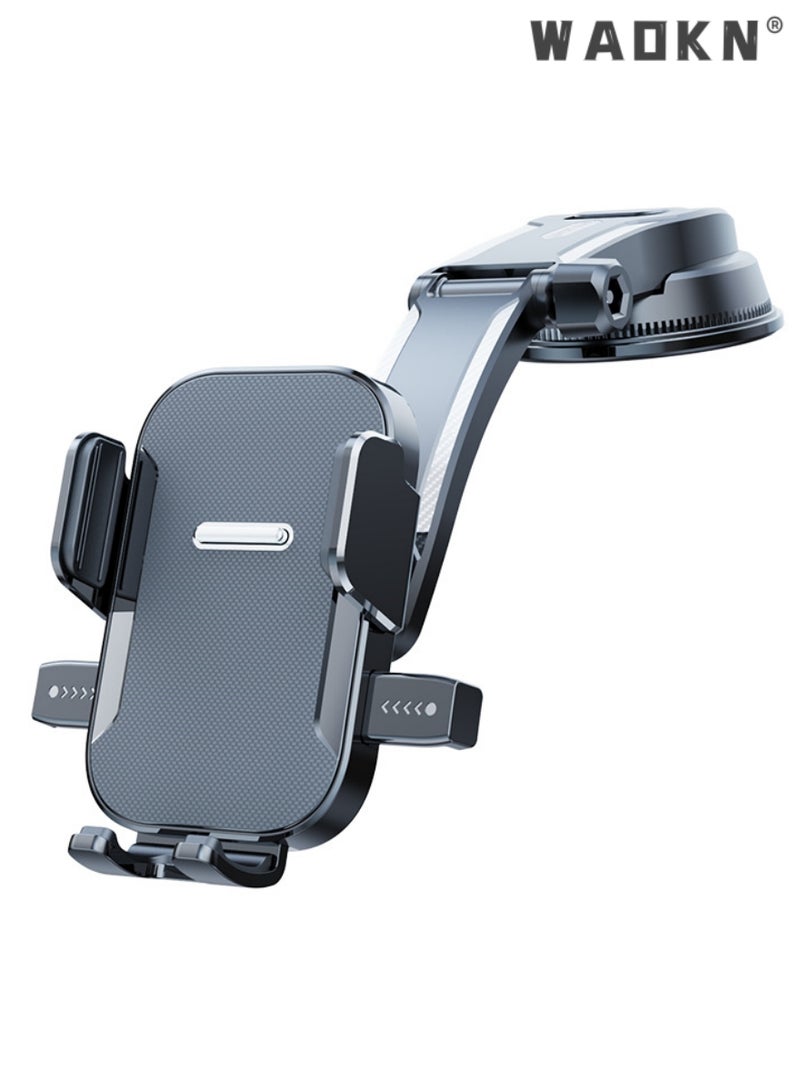WAOKN 360 Degree Rotating Universal Cell Phone Mount Dashboard Windshield Air Vent [Multi-Angle Adjustment Arm] Dash Phone Holder Mount, Car Cell Phone Holder, for Car Fit for All Mobile Phones. - Image 1