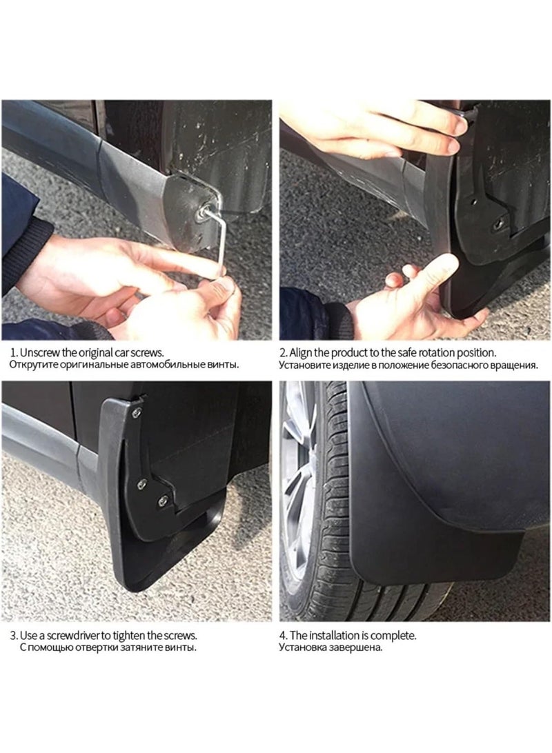 YOUWE7 Mudflaps Fender Compatible with Chery Jetour T2 T1 2023 2024 Mud Flaps Splash Guards Front Rear Wheels Fender Car Accessories 4Pcs - Image 4