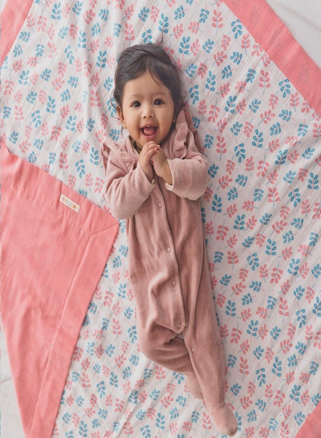 TIDY SLEEP بطانية موسلين "نوم هانئ" للأطفال حديثي الولادة (بنقشة زهور) - Image 1