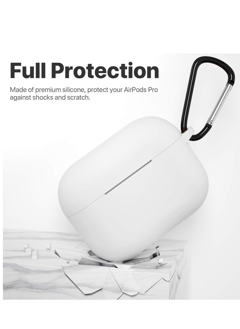 wexon Protective Shockproof Silicone Case Cover for Apple AirPods pro (1/2 Generation)  white  - Image 3