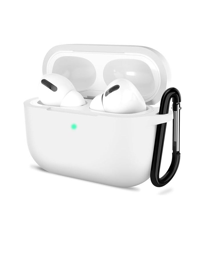 wexon Protective Shockproof Silicone Case Cover for Apple AirPods pro (1/2 Generation)  white  - Image 1