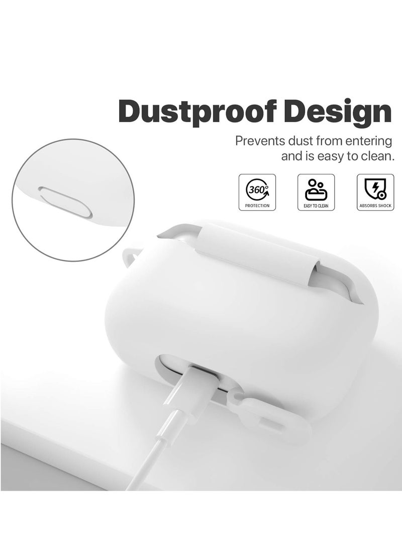 wexon Protective Shockproof Silicone Case Cover for Apple AirPods pro (1/2 Generation)  white  - Image 2