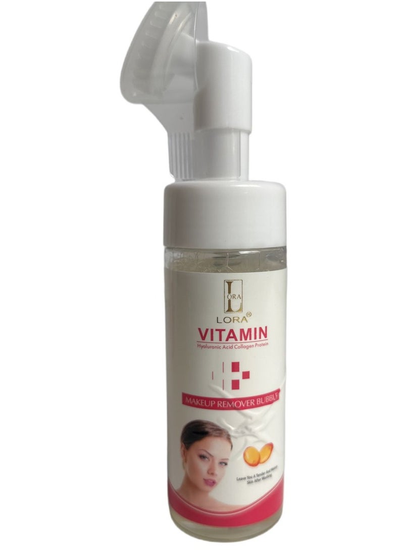 LORA Vitamin Hyaluronic Acid Collagen Protein Makeup Remover Bubble 