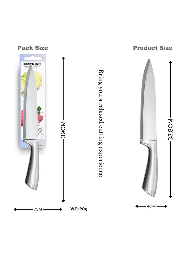 Feelings Stainless Steel Knife Heavy-Duty Meat & Vegetable Chopper with Ergonomic Handle Size 19 cm (KQ0805)  - Image 2