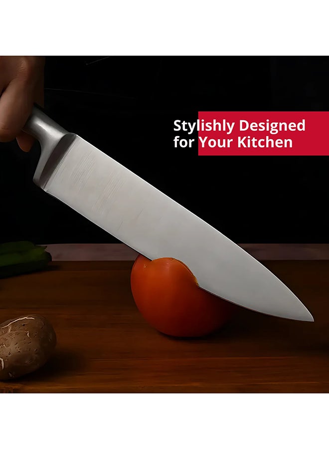 Feelings Stainless Steel Knife Heavy-Duty Meat & Vegetable Chopper with Ergonomic Handle Size 19 cm (KQ0805)  - Image 4