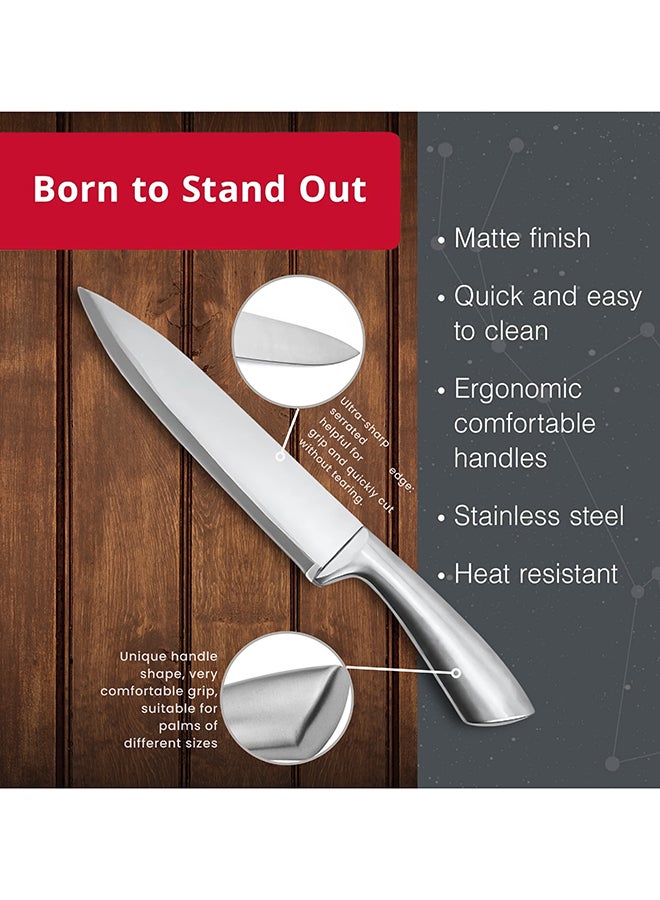 Feelings Stainless Steel Knife Heavy-Duty Meat & Vegetable Chopper with Ergonomic Handle Size 19 cm (KQ0805)  - Image 3
