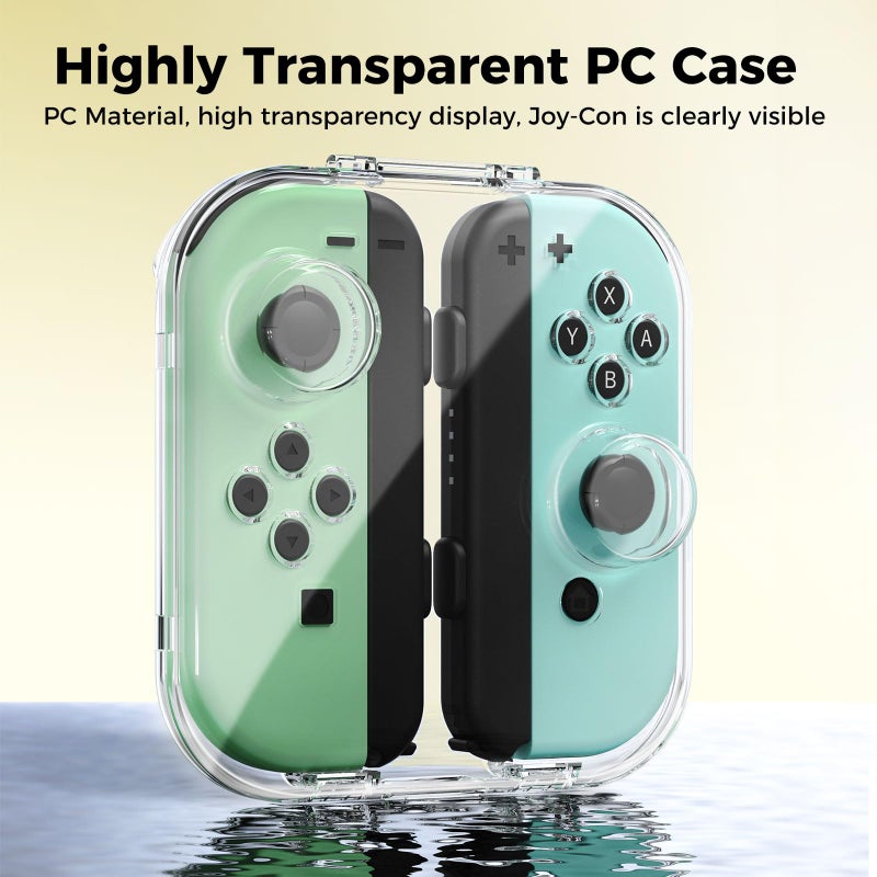 IINE Mini Storage Case for Joy-con, Portable Dust-Proof Protective Box Compatible with Nintendo Switch/OLED Joy-Con, Joy-con Travel Case with Magnetic Closure - Image 3