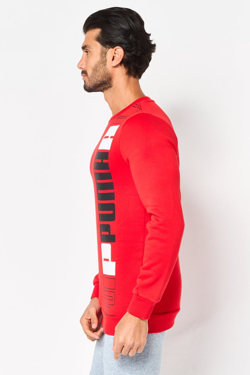 PUMA Men Sportswear Fit Long Sleeve Outdoor Sweatshirt, Red - Image 2