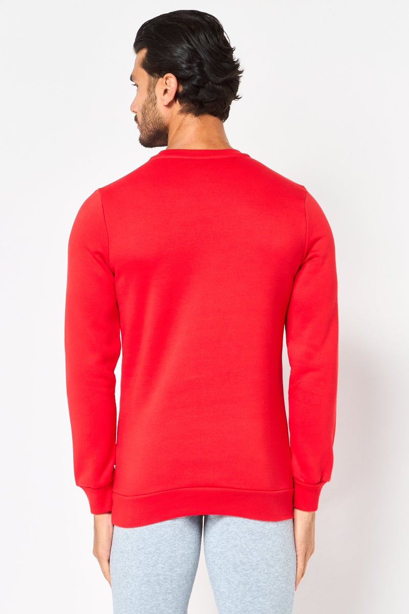 PUMA Men Sportswear Fit Long Sleeve Outdoor Sweatshirt, Red - Image 3
