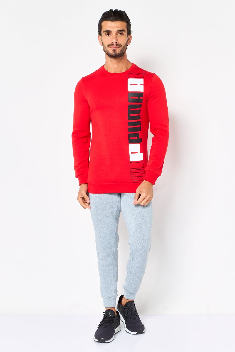 PUMA Men Sportswear Fit Long Sleeve Outdoor Sweatshirt, Red - Image 4