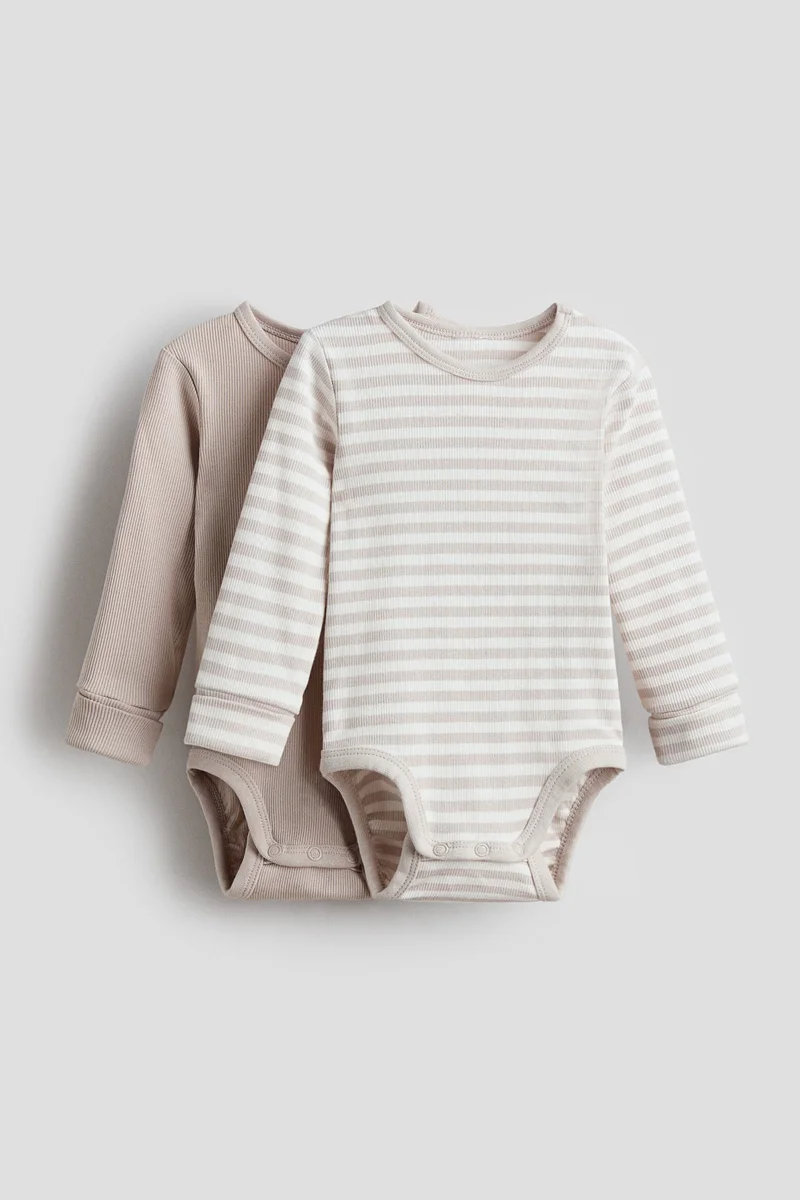 اتش اند ام بودي سوت بأكمام طويلة - عبوة من قطعتين