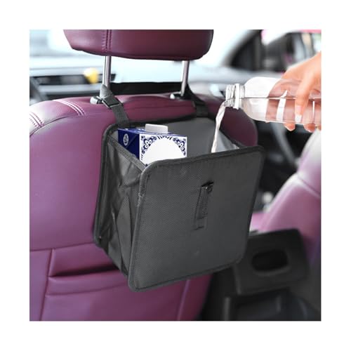 Ywdiml Car Trash Can Foldable Hanging Multipurpose Vehicle Garbage Bag for Seat Console Waterproof Collapsible Auto Interior Trash Bin Storage Organizer Universal for Truck SUV RV Small - Image 1