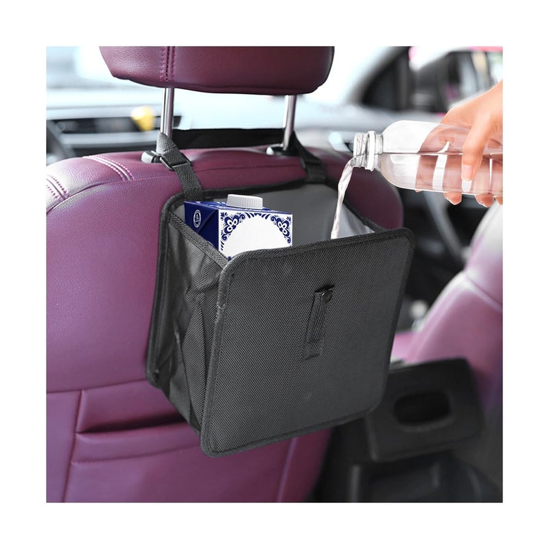 Ywdiml Car Trash Can Foldable Hanging Multipurpose Vehicle Garbage Bag for Seat Console Waterproof Collapsible Auto Interior Trash Bin Storage Organizer Universal for Truck SUV RV Small - Image 3