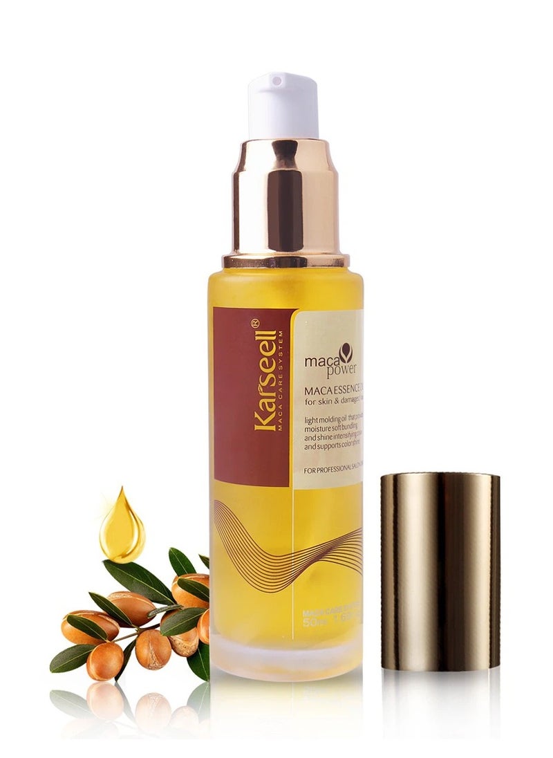 Karseell Moroccan Argan Oil for Hair Healing Cold Pressed Weightless Argan Oil Hair Serum for Dry Damaged Hair 50ml  - Image 1