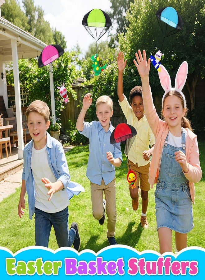 Voiiake Easter Egg Fillers & Basket Stuffer Essentials for Teens Kids - 4Pack Prefilled Easter Eggs with Parachute Toys, Treasure Box Toys for Classroom Boys Girls, Egg Hunt Party Supplies, Carnival Prizes - Image 4