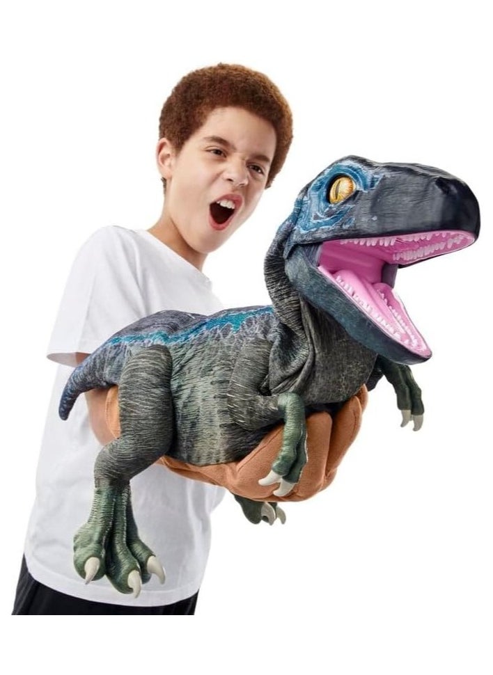 JURASSIC WORLD - Jurassic World REAL FX Baby Blue Dinosaur Toy | Hyper-Realistic Animatronic with Life-Like Movements & Real Movie Sounds | Official Jurassic World Dominion Toy | Ages 8+ - Image 1