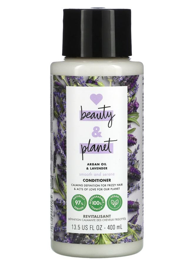 love beauty and planet Smooth and Serene Conditioner Argan Oil & Lavender 13.5 fl oz (400 ml) 