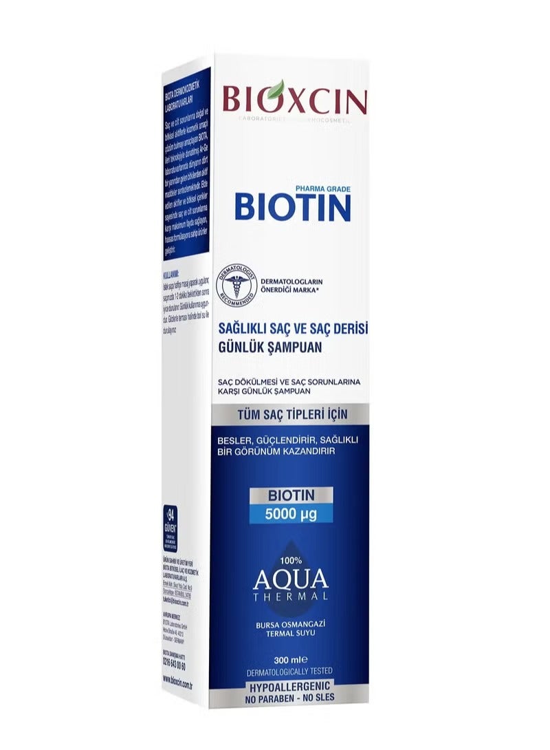 BIOXCIN BIOTIN SHAMPOO Healthy Hair And Scalp 300ML - Image 2