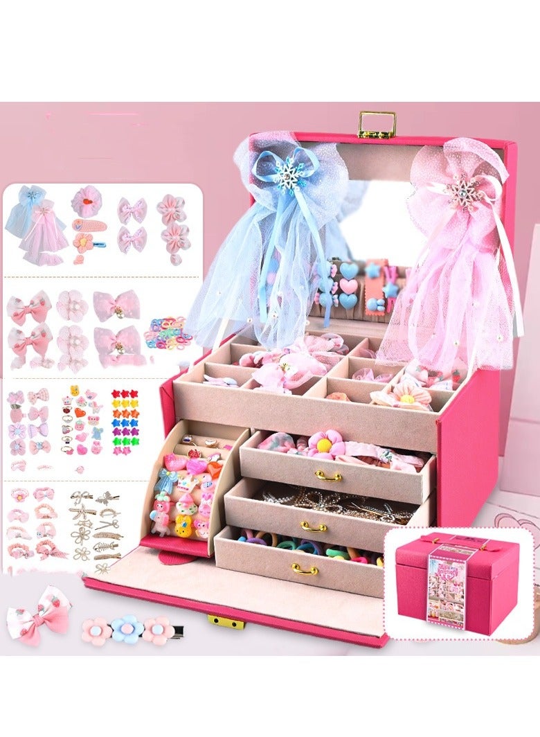 Girl Hair Clip Hair Rope Combination Princess Cute Hair Accessories Set Gift Box - Image 1
