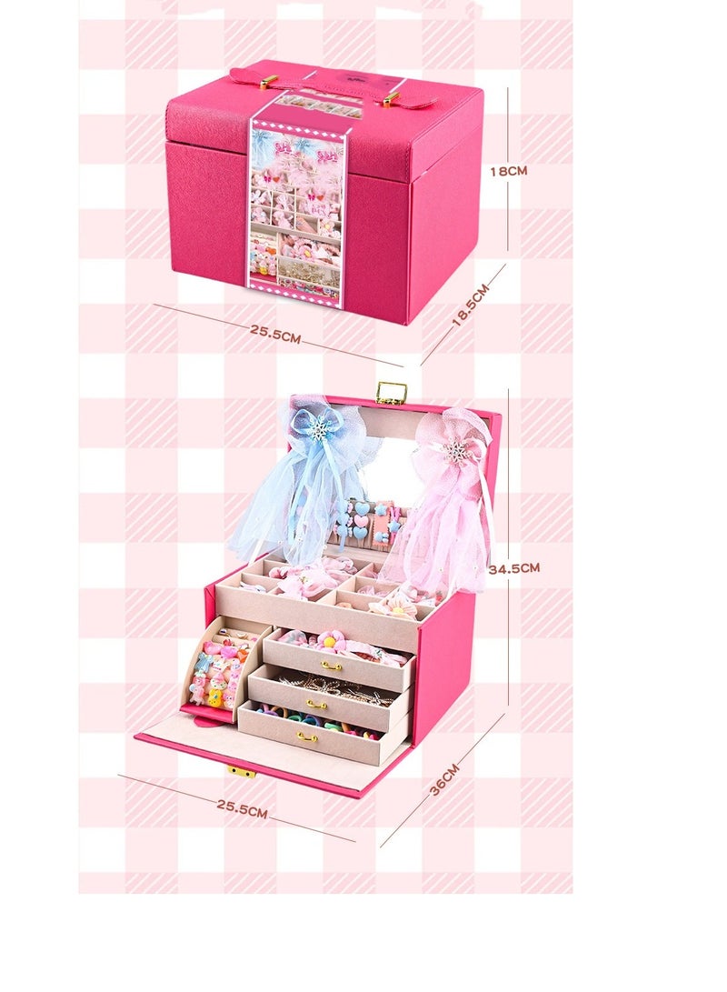 Girl Hair Clip Hair Rope Combination Princess Cute Hair Accessories Set Gift Box - Image 4