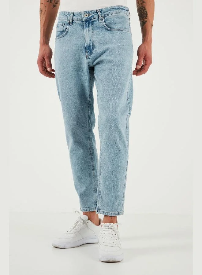 Buratti  Buratti Stretch Cotton Slim Fit Normal Waist Straight Leg Jeans Men's JEANS 5900S601MILANO for Men | Best Price UAE