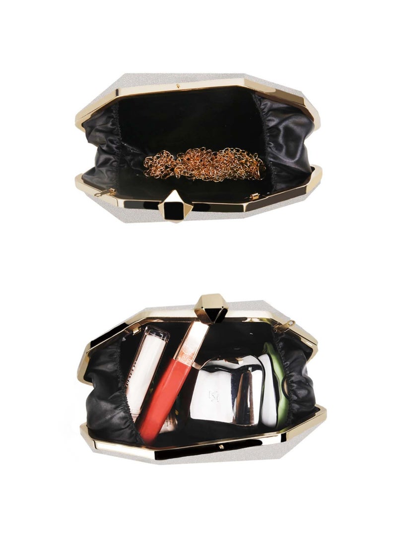 SYOSI Evening Clutch Purses for Women Clutch Evening Bag PU Leather Lady Purse Prom Handbag Crossbody Bag for Weddings Formal Party Handbag - Image 3