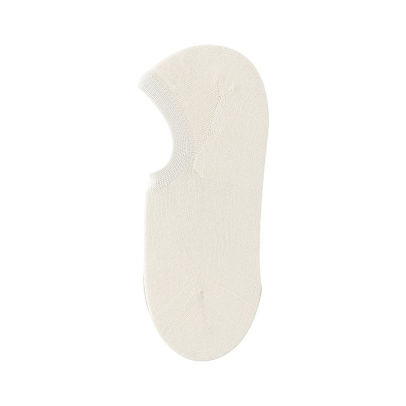 Women's Summer Thin Cotton No-Show Socks, Antibacterial, Anti-Slip - Image 4