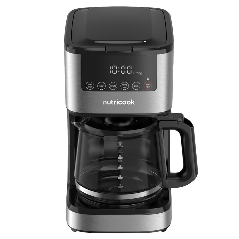 نيوتري كوك Drip Coffee Machine, 12-Cup Coffee Maker, 900W, 24H Programmable Auto Brew, Iced Coffee Mode, Custom Brew Strength, 40 Min Keep Warm, Digital Control Panel, 2-Year Warranty 1.5 L 900 W DC150 black - Image 2