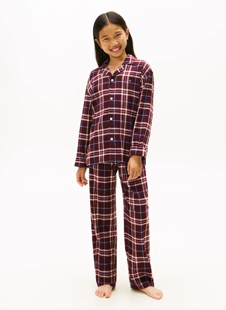 TOMMY HILFIGER Kids Stripe Regular Fit Shirt And Pant Shirt