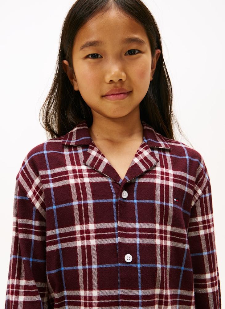 TOMMY HILFIGER Kids Stripe Regular Fit Shirt And Pant Shirt - Image 3