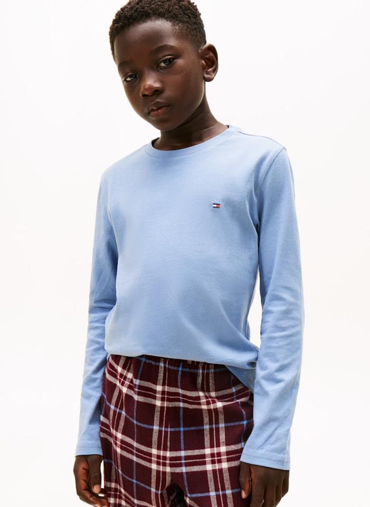 TOMMY HILFIGER Kids Stripe Regular Fit Shirt And Pant Shirt - Image 5