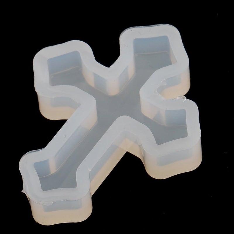 klarako4 Pieces/set Cross Shape Silicone Pendants DIY Mold Mould for Resin Casting Epoxy Handmade Crafts Jewelry Making - Image 3