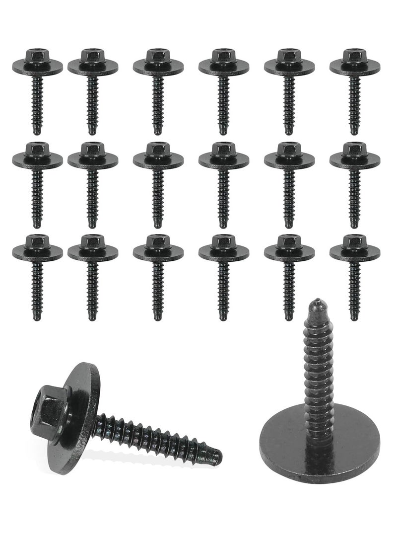 20 PCS Car Bolts,Auto Parts Automotive Bolts,Bumper Cover Splash Shield Fender Liner Bolt,Car Accessories Automotive Fastener Fender Bumper Cover Wheelhouse Bolt Screw,Replace 11570498 - Image 1