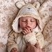 BABESIDE Drink and Wet Reborn Baby Doll 17 Inch Realistic Sleeping Newborn Can Drink Water Pee Full Body Soft Vinyl Real Life Baby Doll Girl in Bear Outfit for Kids Age 3 - Image 2