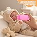 BABESIDE Drink and Wet Reborn Baby Doll 17 Inch Realistic Sleeping Newborn Can Drink Water Pee Full Body Soft Vinyl Real Life Baby Doll Girl in Bear Outfit for Kids Age 3 - Image 4