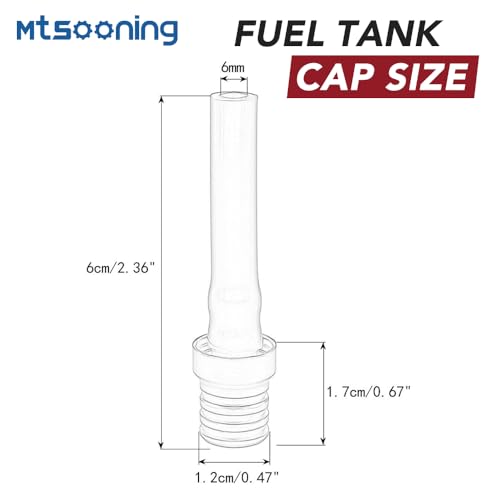 Mtsooning Breather Fuel Tank Hose, 3PCS Gas Cap Tube, Universal Air Vent Valve Tube Replacement for Dirt Pit Quad Bike Atv Red - Image 4