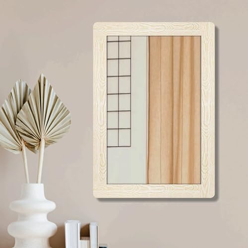 Creative Arts n Frames Small Size Rectangle Mirror for Cosmetic Shaving Make Up Bathroom and Indoor Use (Pine 9x13inch) - Image 2
