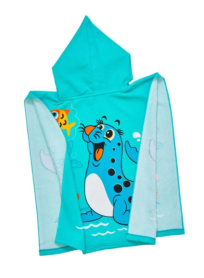 babyqlo Cartoon Seal Kids Hooded Bath Towel